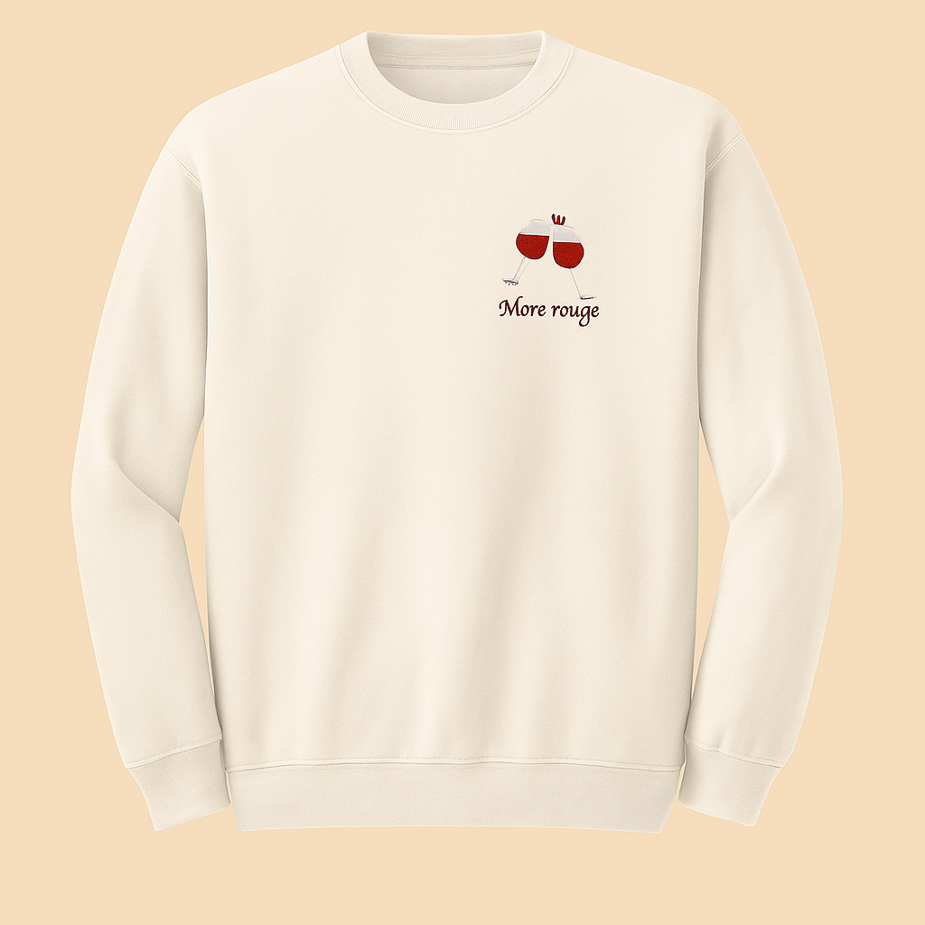 Sweatshirt avec broderie personnalisée logo