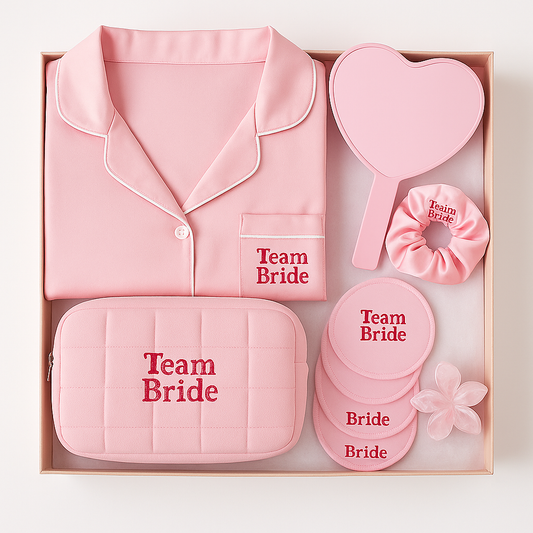 Coffret demoiselle d'honneur Brodé – Cadeau personnalisé pour future demoiselle d'honneur