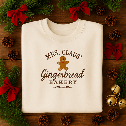 Sweatshirt brodé pain d'épice