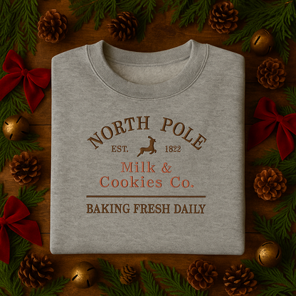 Sweatshirt brodé pole nord