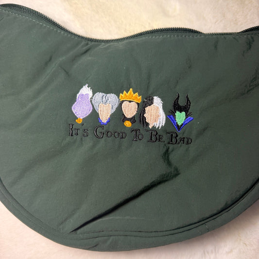 Sac banane brodé vilains
