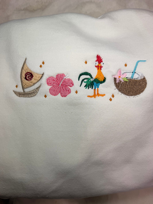 Sweat-shirt brodé Vaiana