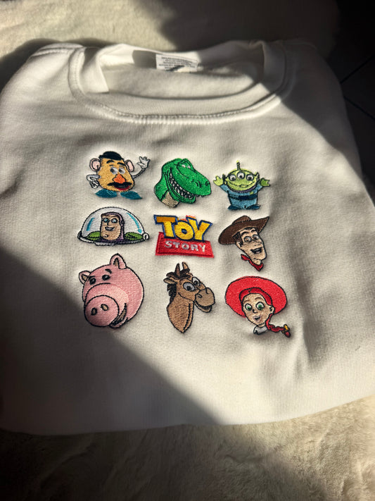 Sweat-shirt brodé beige Toy Story