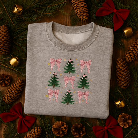 Sweatshirt brodé noeuds