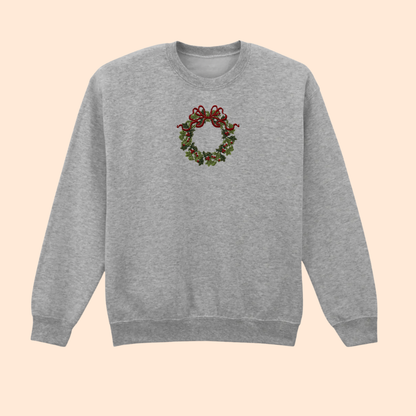 Sweatshirt brodé couronne de fêtes