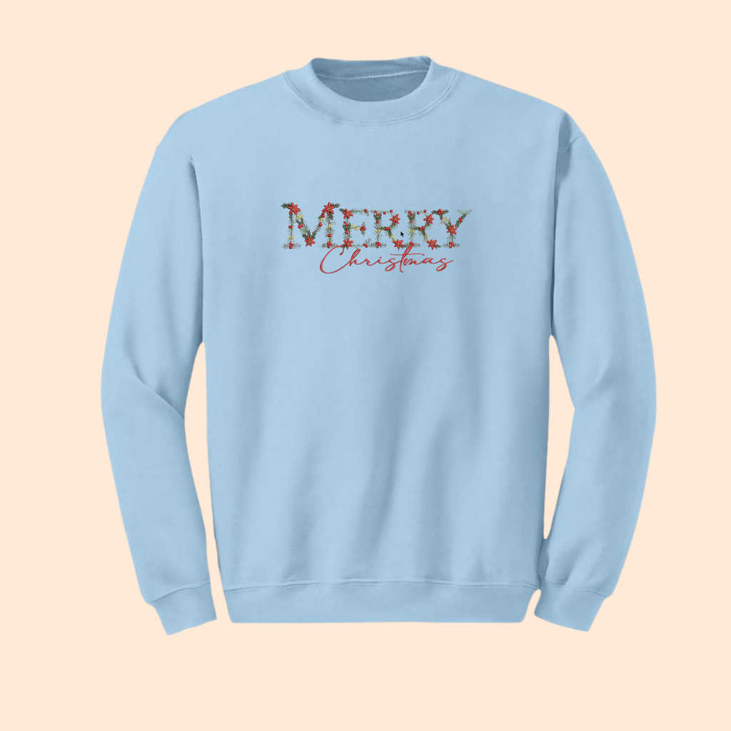 Sweatshirt brodé Merry Christmas