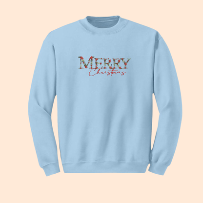 Sweatshirt brodé Merry Christmas