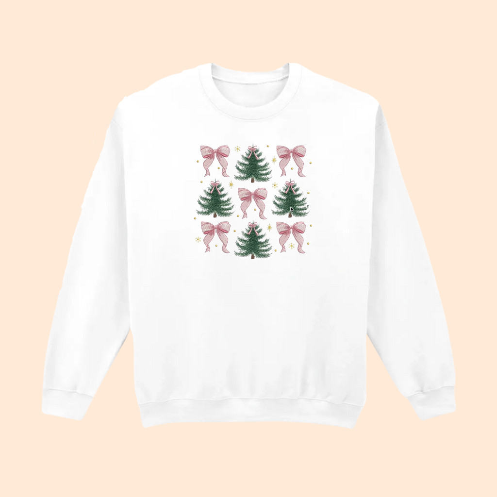 Sweatshirt brodé noeuds