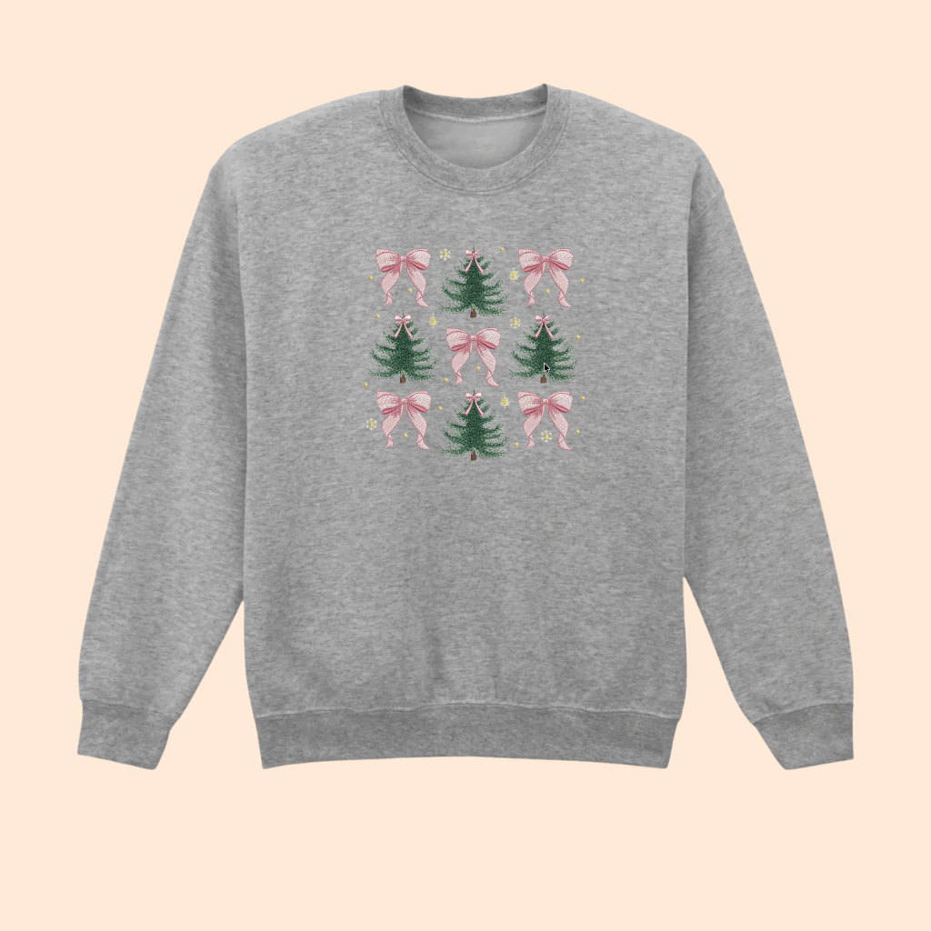 Sweatshirt brodé noeuds