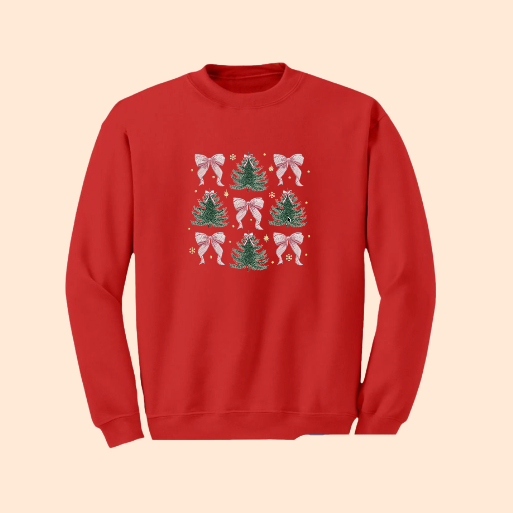 Sweatshirt brodé noeuds