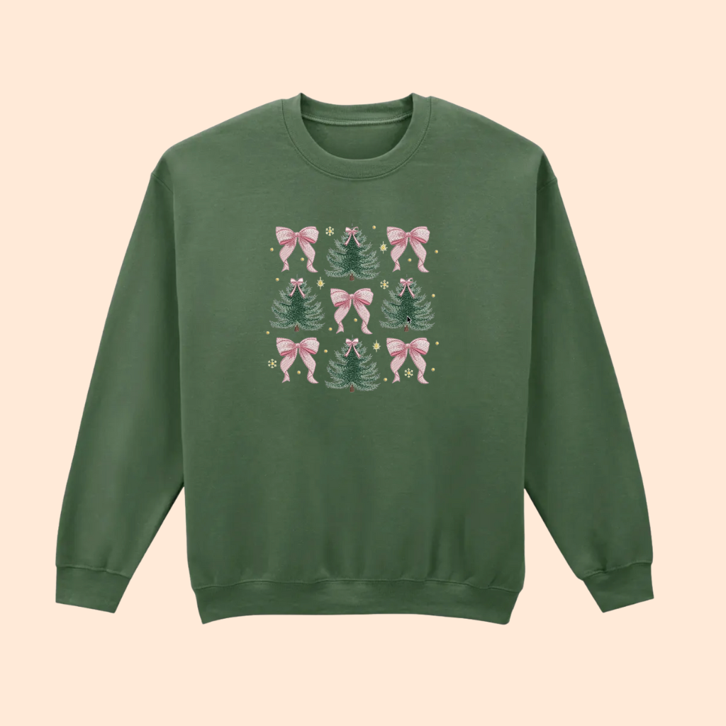 Sweatshirt brodé noeuds