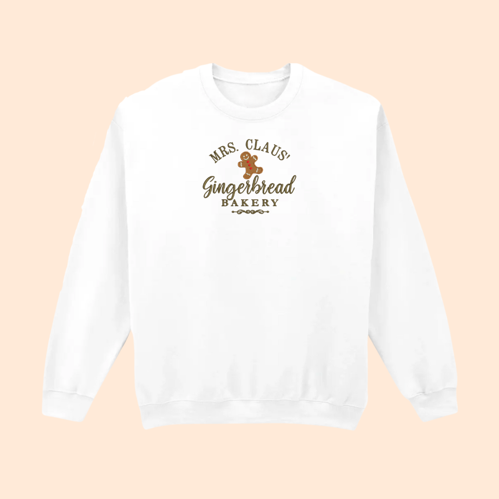Sweatshirt brodé pain d'épice