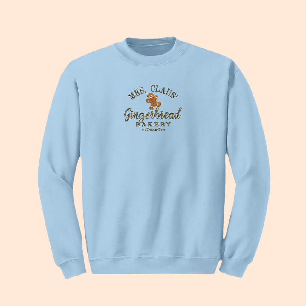 Sweatshirt brodé pain d'épice