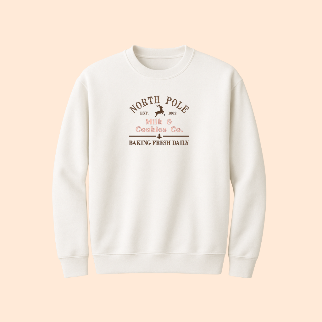 Sweatshirt brodé pole nord