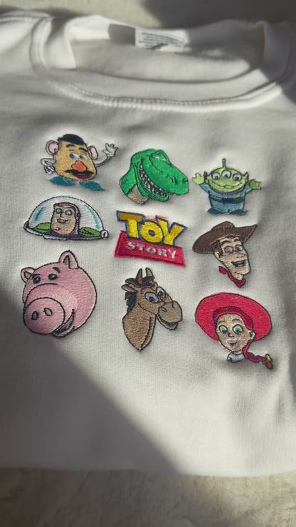 Sweat-shirt brodé beige Toy Story