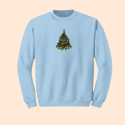 Sweatshirt brodé sapin traditionnel