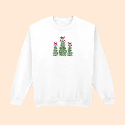 Sweatshirt brodé trio sapin