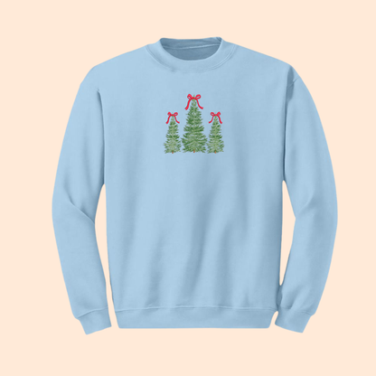 Sweatshirt brodé trio sapin